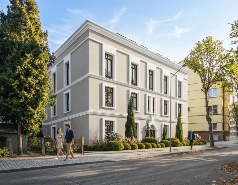 Centro Vila fasadas iš gatvės pusės